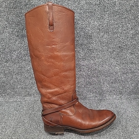 Frye 'Lindsay Plate' 76796‎ Women's Riding Boot- Brown- Size 7.5B - Picture 7 of 16